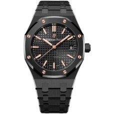 Relógio Audemars Piguet Royal Oak Automático 50º Aniversário em Cerâmica Preta 34mm Mostrador Preto 77350CE.OO.1266CE.01.A