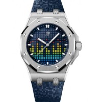 Relógio Audemars Piguet Royal Oak Offshore Selfwinding-Music Edition em Titânio 37mm com Mostrador Azul 77600TI.OO.A343CA.01 Relógio Audemars Piguet Royal Oak Offshore Selfwinding-Music Edition em Titânio 37mm com Mostrador Azul 77600TI.OO.A343CA.01