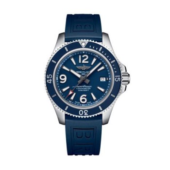 Breitling Superocean Automático 42 Mostrador Azul Pulseira de Borracha Masculino A17366D81C1S1 Breitling Superocean Automático 42 Mostrador Azul Pulseira de Borracha Masculino A17366D81C1S1