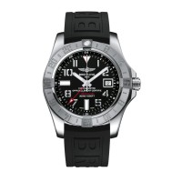 Réplica do relógio automático masculino Breitling Avenger II com mostrador preto A32390111B2S2