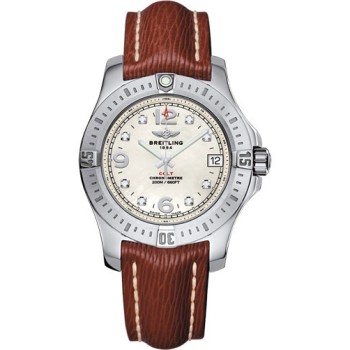 Breitling Colt 36 com mostrador de pérola e diamantes A74389111A1X1