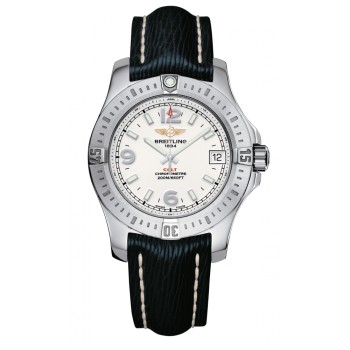 Réplica Breitling Colt 36 em aço inoxidável prateado feminino A74389111G1X1