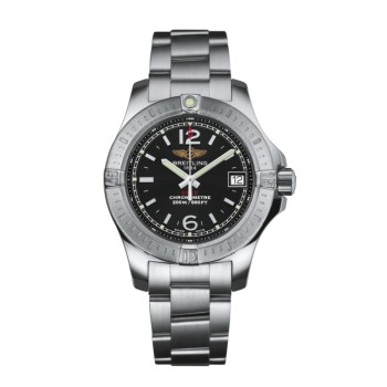 Réplica do Breitling Colt Lady Quartz com mostrador preto A77388111B1A1