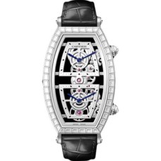Réplica Cartier Tonneau Skeleton XL Platina Diamante HPI01291 Réplica Cartier Tonneau Skeleton XL Platina Diamante HPI01291