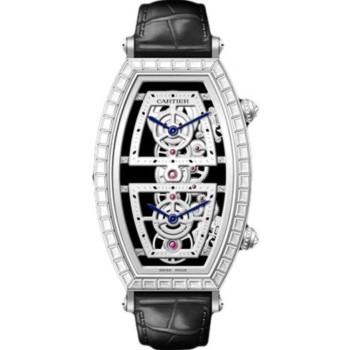 Réplica Cartier Tonneau Skeleton XL Platina Diamante HPI01291 Réplica Cartier Tonneau Skeleton XL Platina Diamante HPI01291