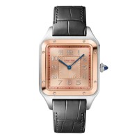 Réplica do modelo extra grande Cartier Santos Dumont W2SA0025 Réplica do modelo extra grande Cartier Santos Dumont W2SA0025