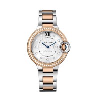 Relógio Cartier Ballon Bleu Feminino 33 mm em Aço com Ouro Rosa 18K e Diamantes W3BB0023 Relógio Cartier Ballon Bleu Feminino 33 mm em Aço com Ouro Rosa 18K e Diamantes W3BB0023