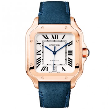 Cartier Santos de Cartier Grande em Ouro Rosa 18K WGSA0018 Cartier Santos de Cartier Grande em Ouro Rosa 18K WGSA0018