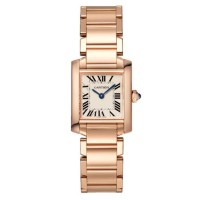 Relógio Cartier Tank Française Pequeno em Ouro Rosa WGTA0029 Relógio Cartier Tank Française Pequeno em Ouro Rosa WGTA0029