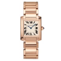 Relógio Cartier Tank Française Médio em Ouro Rosa WGTA0030 Relógio Cartier Tank Française Médio em Ouro Rosa WGTA0030