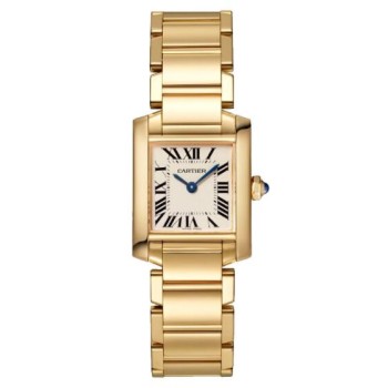 Relógio Cartier Tank Française Pequeno em Ouro Amarelo WGTA0031