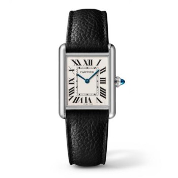 Relógio Cartier Tank Americaine Masculino em Ouro Amarelo com Mostrador Prateado WGTA0041