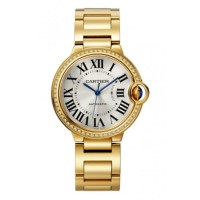 Relógio Cartier Ballon Bleu de Cartier 36 mm em ouro amarelo 18 quilates com diamantes WJBB0043 Relógio Cartier Ballon Bleu de Cartier 36 mm em ouro amarelo 18 quilates com diamantes WJBB0043