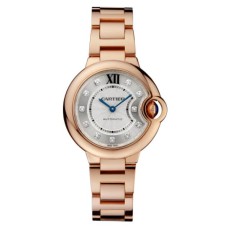 Relógio Cartier Ballon Bleu 33 mm em ouro rosa com diamantes WJBB0062 Relógio Cartier Ballon Bleu 33 mm em ouro rosa com diamantes WJBB0062