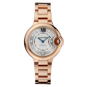 Relógio Cartier Ballon Bleu 33 mm em ouro rosa com diamantes WJBB0062 Relógio Cartier Ballon Bleu 33 mm em ouro rosa com diamantes WJBB0062