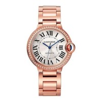 Relógio Cartier Ballon Bleu de Cartier 36 mm ouro rosa diamante WJBB0064 Relógio Cartier Ballon Bleu de Cartier 36 mm ouro rosa diamante WJBB0064