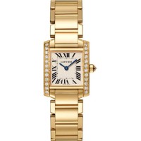 Relógio Cartier Tank Française pequeno feminino em ouro amarelo 18 quilates com diamantes, modelo WJTA0024. Relógio Cartier Tank Française pequeno feminino em ouro amarelo 18 quilates com diamantes, modelo WJTA0024.