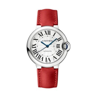 Relógio Cartier Ballon Bleu 36mm com pulseira de couro e aço WSBB0036 Relógio Cartier Ballon Bleu 36mm com pulseira de couro e aço WSBB0036