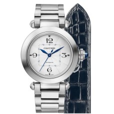 Cartier Pasha de Cartier 35 mm Aço Inoxidável WSPA0013