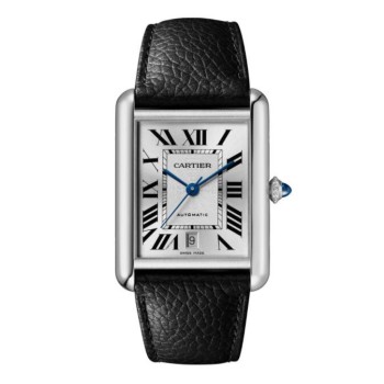 Réplica do relógio Cartier Tank Must Automatic tamanho extra grande masculino WSTA0040