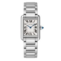 Réplica Cartier Tank Must em aço inoxidável com mecanismo de quartzo WSTA0051