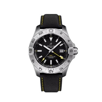 Pulseira Breitling Avenger Automatic GMT 44 A323201A1B1X1 em aço inoxidável preta Ecomm