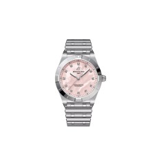 Breitling Chronomat 28 A72310101K1A1 em aço inoxidável com madrepérola rosa Breitling Chronomat 28 A72310101K1A1 em aço inoxidável com madrepérola rosa
