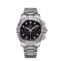 Breitling Avenger B01 Cronógrafo 42 AB0146101B1A1 Pulseira de aço inoxidável preta