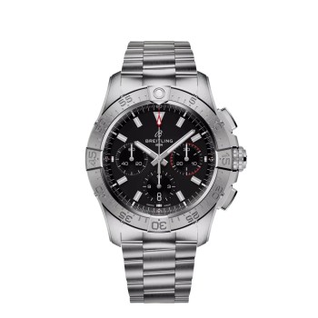 Breitling Avenger B01 Cronógrafo 42 AB0146101B1A1 Pulseira de aço inoxidável preta Breitling Avenger B01 Cronógrafo 42 AB0146101B1A1 Pulseira de aço inoxidável preta