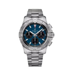 Breitling Avenger B01 Cronógrafo 42 AB0146101C1A1 Pulseira Azul em Aço Inoxidável