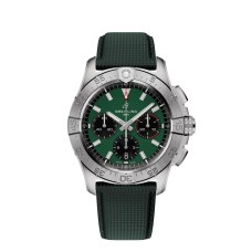 Breitling Avenger B01 Cronógrafo 42 AB0146101L1X1 Pulseira Verde em Aço Inoxidável