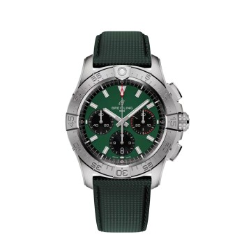 Breitling Avenger B01 Cronógrafo 42 AB0146101L1X1 Pulseira Verde em Aço Inoxidável