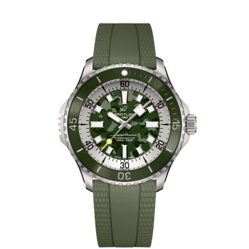 Breitling SuperOcean Automatic 46 Super Diver E10379D31L1S1 Titanium Green Rubber Camouflage