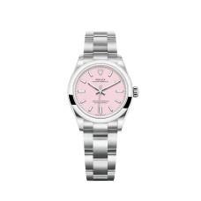 Rolex Oyster Perpetual 31 com mostrador rosa-chiclete