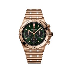 Breitling Chronomat B01 42 RB0134101L1R1 Ouro Vermelho Verde Rouleaux Breitling Chronomat B01 42 RB0134101L1R1 Ouro Vermelho Verde Rouleaux