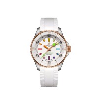 Breitling SuperOcean Automático 36 U17377211A1S1 Aço Inoxidável Vermelho Dourado Branco Arco-Íris Breitling SuperOcean Automático 36 U17377211A1S1 Aço Inoxidável Vermelho Dourado Branco Arco-Íris