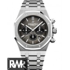 Réplica Audemars Piguet Royal Oak Cronógrafo da pulseira de ardósia fumada 41 Platinum 26332PT.OO.1220PT.01