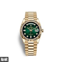 Copiar Rolex Day-Date 36 ouro amarelo 18 quilates M128238-0069