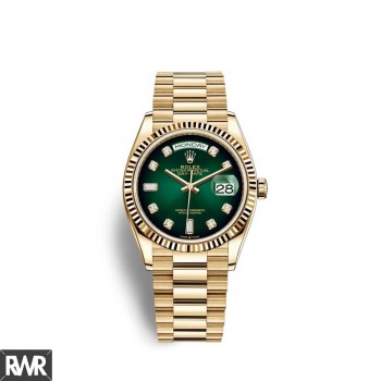 Copiar Rolex Day-Date 36 ouro amarelo 18 quilates M128238-0069
