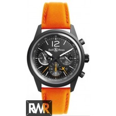 Réplica Bell & Ross Vintage Blackbird Chronograph Orange Canvas Mens