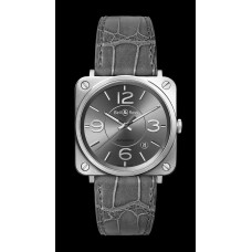 Copiar Bell & Ross BR S OFFICER RUTHENIUM