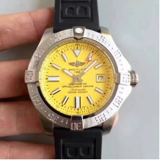 Breitling Avenger II Seawolf A1733110/BC30/152S/A20SS.1 Mostrador de aço inoxidável amarelo