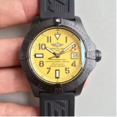 Réplica Breitling Avenger II Seawolf A1733110/I519/152S/A20SS.1 Edicao limitada PVD Mostrador Amarelo