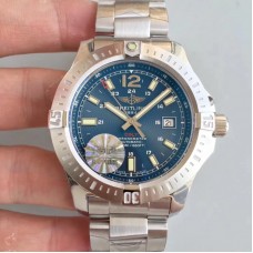 Réplica Breitling Colt Automático 44MM A1738811-C906-173A Mostrador Azul Aço Inoxidável