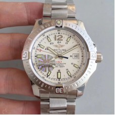 Réplica Breitling Colt Automático 44MM A1738811-G791 Mostrador Branco de Aço Inoxidável