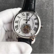 Réplica Drive de Calibre de Cartier Tourbillon W4100013 aco inoxidável Marcas Brancas