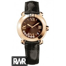 Réplica do relógio Chopard Happy Sport Round pulso feminino 277471-5012