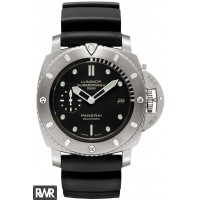 Réplica relogio Panerai Luminor Submersível 1950 2500m 3 Dias Automático Titanio PAM00364