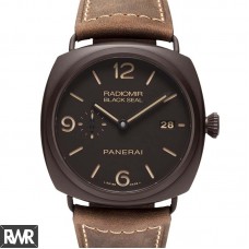 Réplica relogio Panerai Radiomir Composto Preto Selo 3 Dias Automático 45mm PAM00505