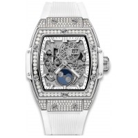 Hublot Spirit of Big Bang Moonphase Titanium Pavé Branco 647.NE.2070.RW.1604